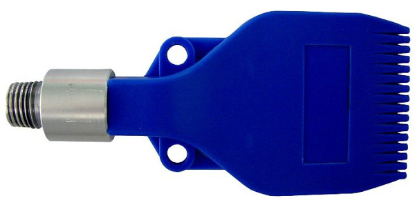 Buse jet plat ELMAG, 16 trous pour soufflettes, POM (buse) / aluminium (adaptateur), 32537