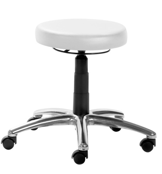 Tabouret Mayer Sitzmöbel , structure noire, assise en plaque rembourrée, blanc polaire, 1256_S_RI_30582