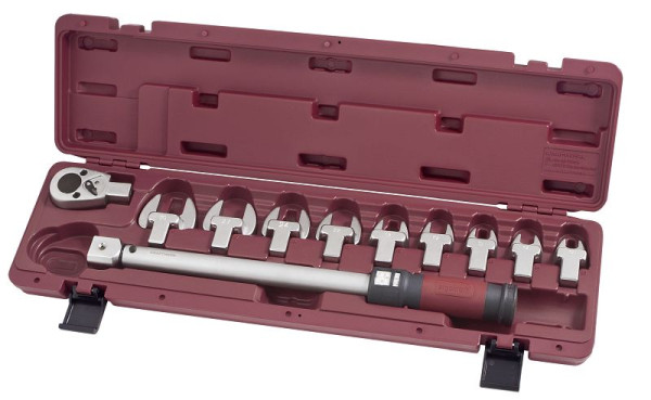Coffret de clé dynamométrique Kraftwerk Click 1/2" 40-200 Nm, cliquet réversible haute performance, 3235GK1