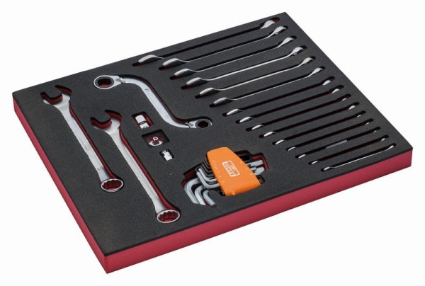 Insert Bahco 2/3, clé mixte + accessoires, 30 pièces, FF1F3003