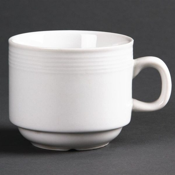 OLYMPIA Tasses à thé empilables linéaires 20cl, UV: 12 pièces, U084