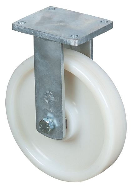 Roulette pour charges lourdes BS Wheels, roulette fixe, largeur de roue 60 mm, Ø roue 300 mm, capacité de charge 2000 kg, bande de roulement/corps de roue en plastique, roulements à billes, RR110.B15.300