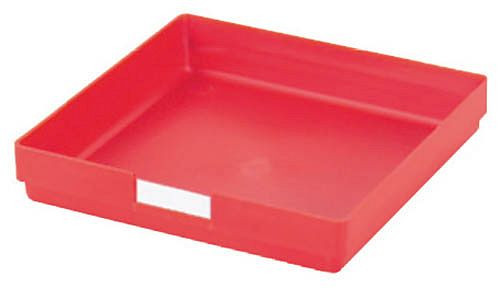 Boîte pour petites pièces Bedrunka+Hirth, LxPxH 150 x 150 x 28 mm, 53.150.150.30