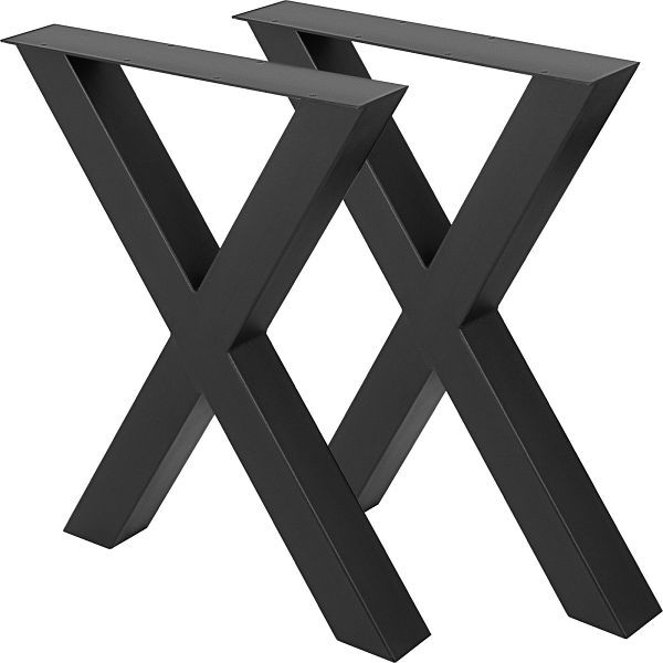 VEVOR cadre de table chemins de table design industriel 72x60cm pieds de table base de table, lot de 2, ZTHSCX720X600MM01V0