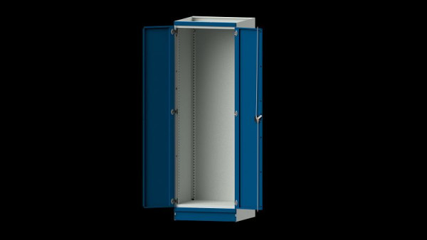 Établis ANKE armoire de base système d'armoires modulaires, modèle 100, 715 x 720 x 2200 mm, boîtier vide avec portes, RAL 7035/5010, 631.001