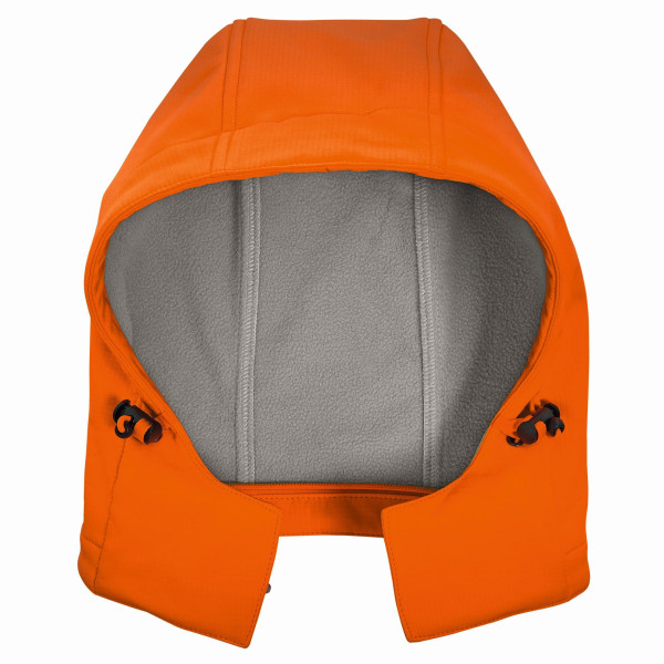 Cagoule softshell haute visibilité 4PROTECT, orange vif, taille : XS, paquet de 50, 3473-XS