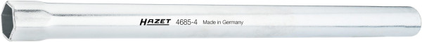 Clé à douille tubulaire Hazet, creuse 12,5 mm (1/2 pouce), profil hexagonal externe, 24 mm, 4685-4