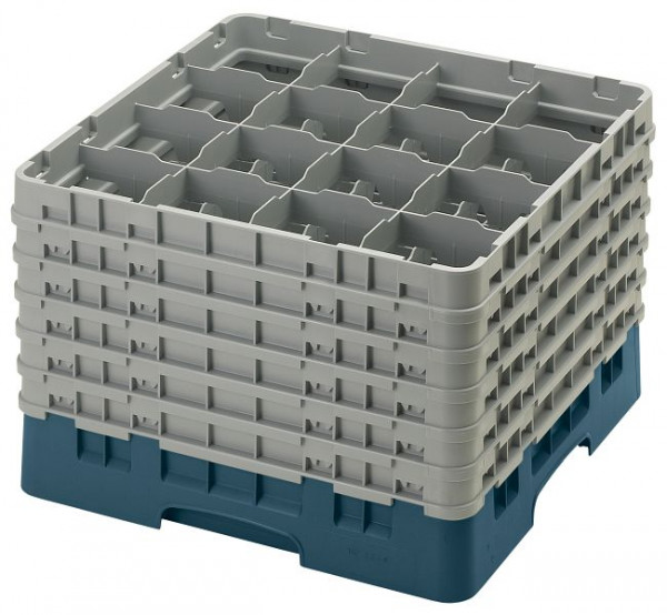 Panier de lavage Cambro 16 compartiments Camrack® Turquoise, paquet de 2, 16S1214414