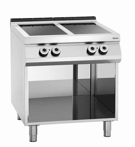 Cuisinière électrique Bartscher 4 champs, base ouverte, 296421