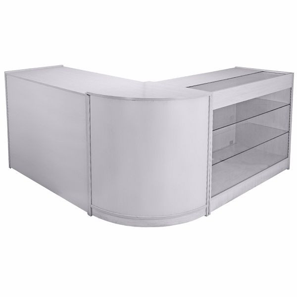 Comptoir de vente KuKoo Mars, blanc brillant, 23951