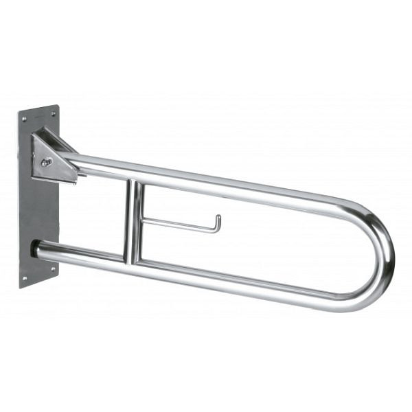 Rail de support rabattable KEMMLIT 800, acier inoxydable, 738 mm, poli, 205.611