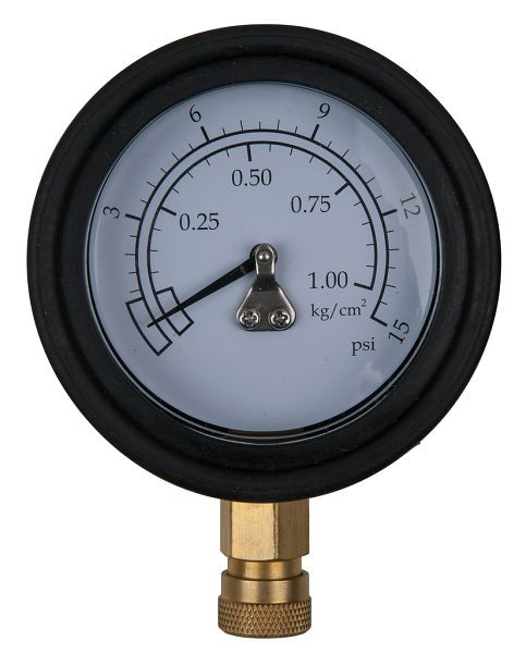 Manomètre KS Tools diamètre 75,0 mm, 0 - 1 bar avec raccord rapide 1/4", 150.2327