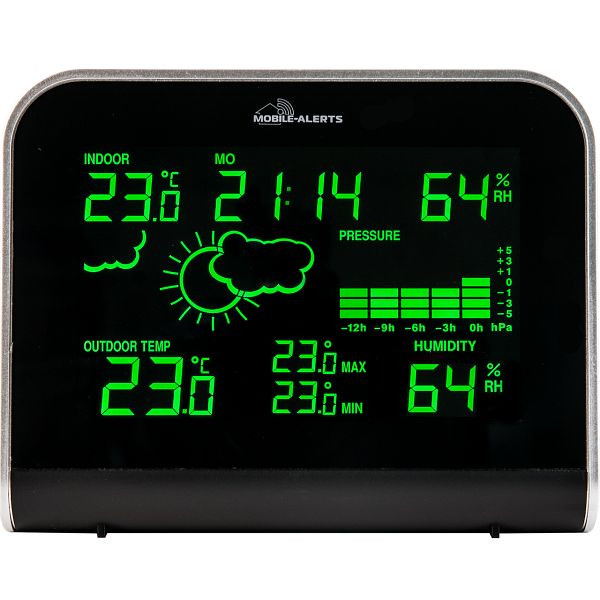 Station météo Technoline, radio-réveil DCF-77, dimensions : 148 x 32 x 115 mm, MA 10920