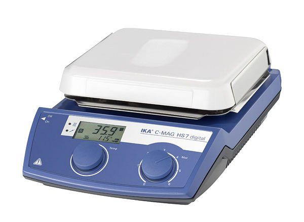 Agitateur magnétique IKA avec chauffage, plaque céramique, C-MAG HS 7 numérique, 0003487000