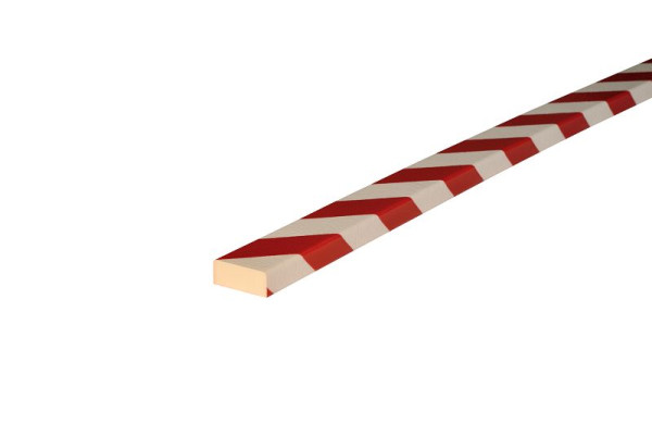 Protection de surface Knuffi, profil d'avertissement et de protection type D, rouge/blanc, 1 mètre, magnétique, PD-5013