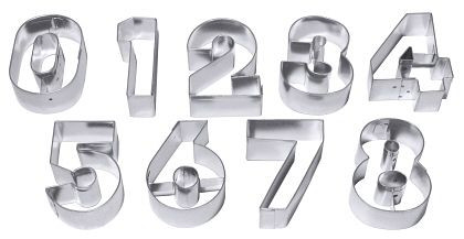 Emporte-pièce Contacto 'NUMÉROS, grand, paquet de 9, 637/060