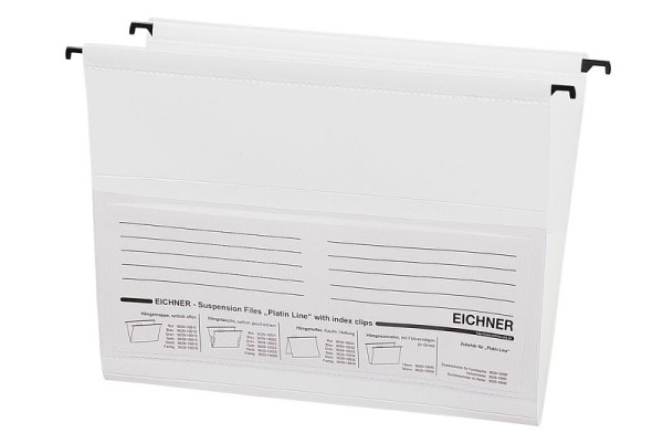 Sac suspendu Eichner Platin Line en PVC, blanc, UE : 10 pièces, 9039-10025