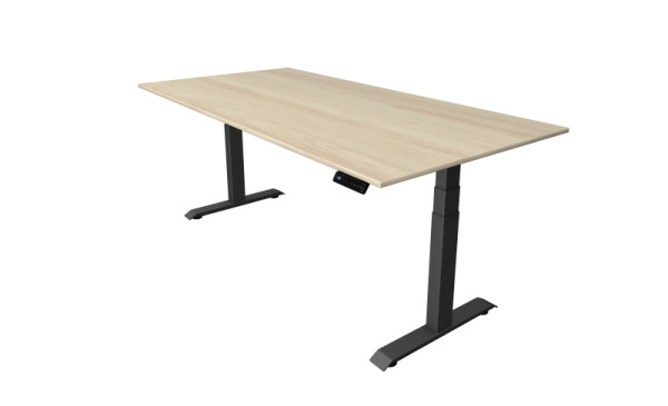 Kerkmann Move 4 table assis/debout, L 2000 x P 1000 mm, réglable en hauteur électriquement de 640 à 1290 mm, érable, 10080950