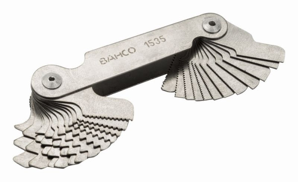 Jauge à vis Bahco 60° métrique 24 jauges 1535