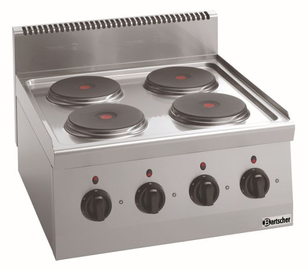 Cuisinière électrique Bartscher 600, B600, 4 plaques, appareil de table, 131734