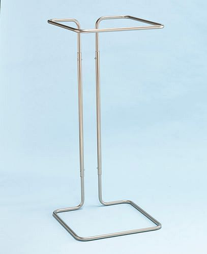 Support sac poubelle DENIOS 400 litres, dispositif debout, gris, 265-638