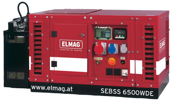 Groupe électrogène ELMAG SEBSS 6500WDE, avec moteur HONDA GX390 (insonorisé), 53144