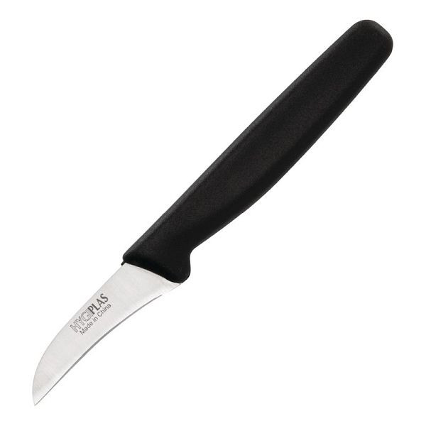 Couteau d'office Hygiplas noir 7cm, CF899