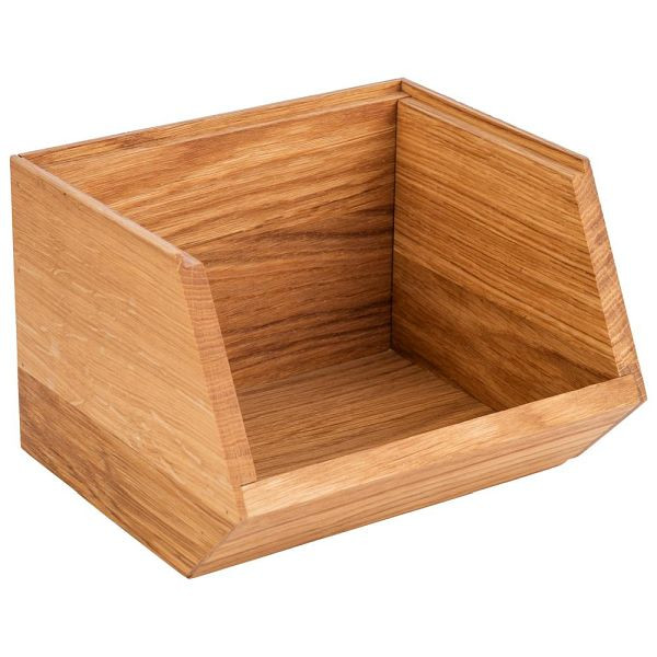 APS Buffet Box 17,5 x 15,5 cm, hauteur : 12,5 cm, bois de chêne, huilé, 11728