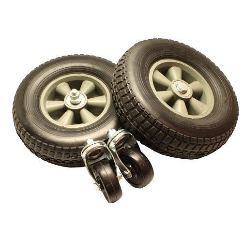 Jeu de roues AEROTEC 90-270 litres - caoutchouc dur 250 mm, 9420329