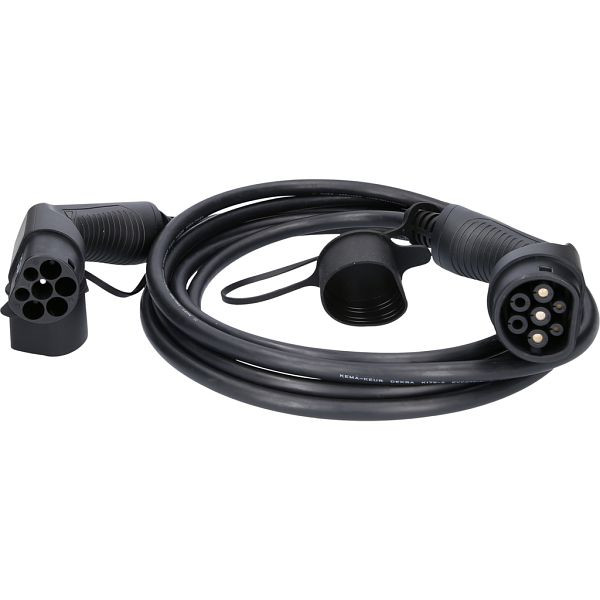 Câble de charge KS Tools, droit, type 2 / type 2, 7,4 kw, 230 v, 32 a, 5 mètres, 117.7150
