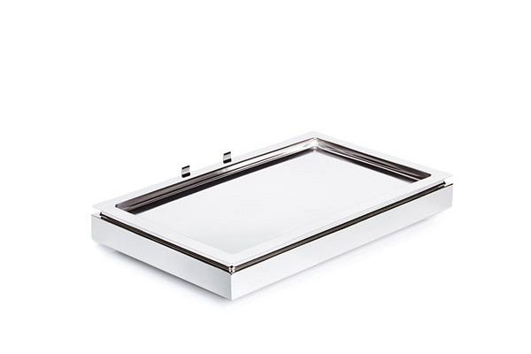 APS Cool Plates Set 1, 53 x 32,5 cm, hauteur : 8,5 cm, inox 18/10, poli, élément de base GN 1/1, plateau en inox GN 1/1, 12940