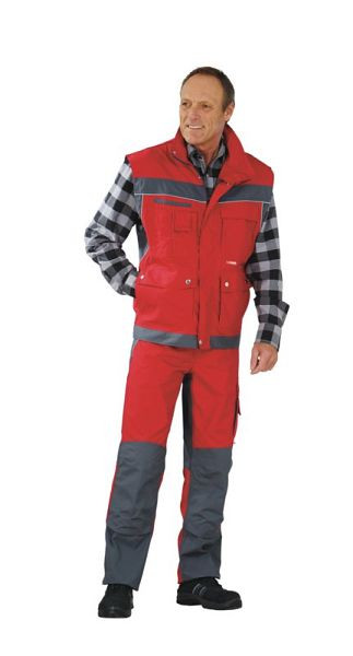 Gilet Planam Plaline, rouge/ardoise, taille XL, 2537056