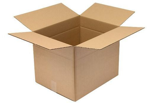 Boîte pliante en carton ondulé TransPak à 2 parois, dimensions intérieures 500 x 400 x 400 mm, qualité 2.30BC, paquet de 20, 299364
