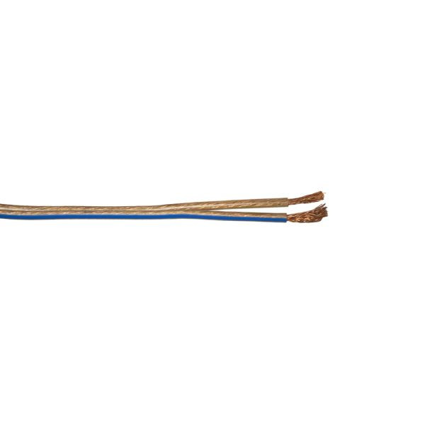 Câble enceinte bda connectivité LSP 2 x 1.50mm² transparent / bleu - bobine 100m, 10479711