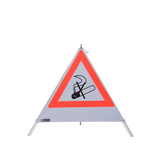 Pyramide d'avertissement NESTLE 70cm WAPY 70R, cadre lumineux avec pied central, film rétro, cigarette, 19602001