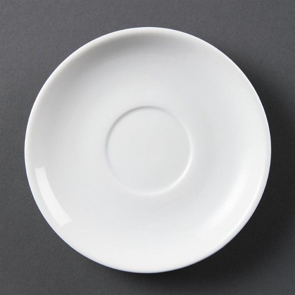 Soucoupes blanches OLYMPIA pour CB467, UE : 12 pièces, CB468