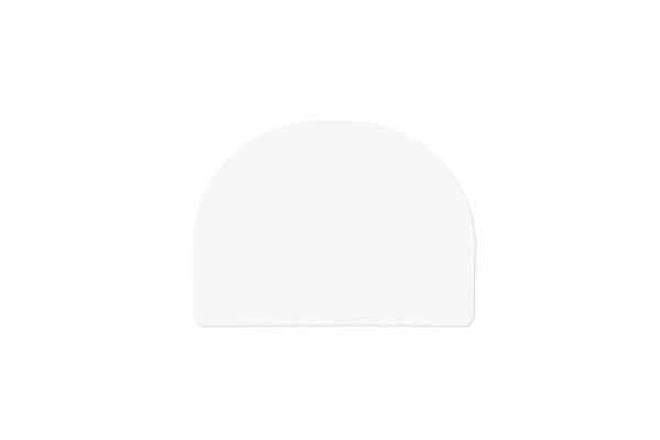 Grattoir à pâte Schneider flexible, taille : 120 x 88 mm, LDPE blanc, 227244