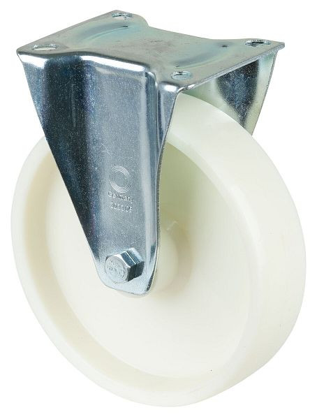 Rouleau de transport BS rollers, rouleau fixe, largeur de roue 50 mm, roue Ø 200 mm, capacité de charge 300 kg, roulement à rouleaux, lot de 2, L410.B10.200