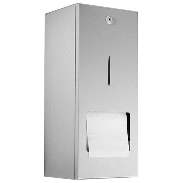 Distributeur de papier toilette KEMMLIT 164 pour 2 rouleaux, 205.689