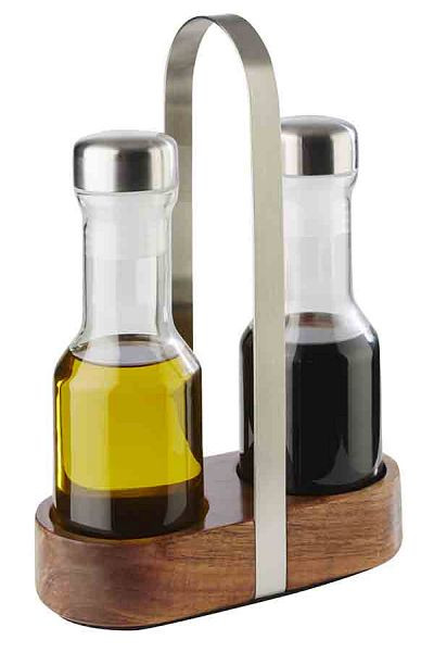 APS Huilier et vinaigre -BOIS-, 16 x 7,5 cm, hauteur : 24,5 cm, 40436