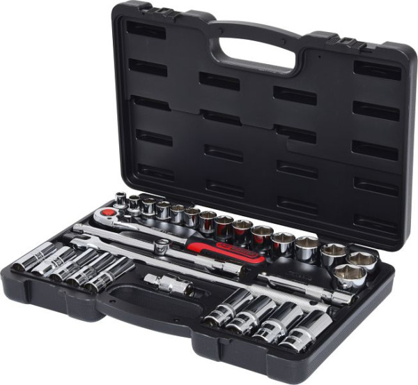 KS Tools Jeu de clés à douilles 1/2" CHROMEplus, 30 pièces, 918.0830