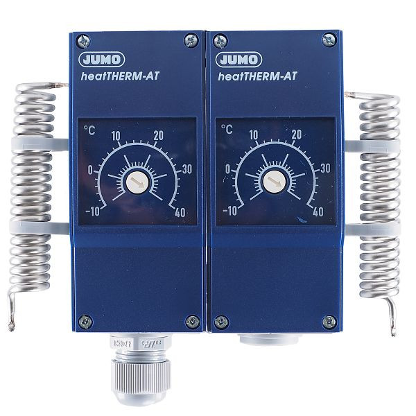 Thermostat double JUMO (TW/TW) avec contact inverseur, -10 à 40°C, thermostat d'ambiance, 60003212