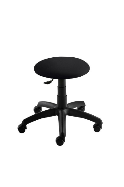 Tabouret Mayer Sitzmöbel , structure noire, siège rembourré, noir, 1282S_26397