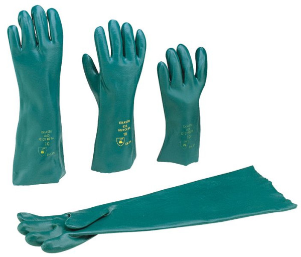 EKASTU Safety Gants de protection contre les produits chimiques de sécurité, taille 9, longueur env.35 cm, UE: 1 paire, 381636