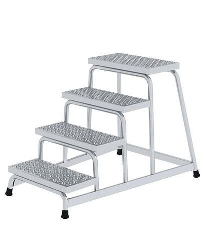 Plate-forme de travail Krause en aluminium, 4 marches, avec protection antidérapante R 13, 274496