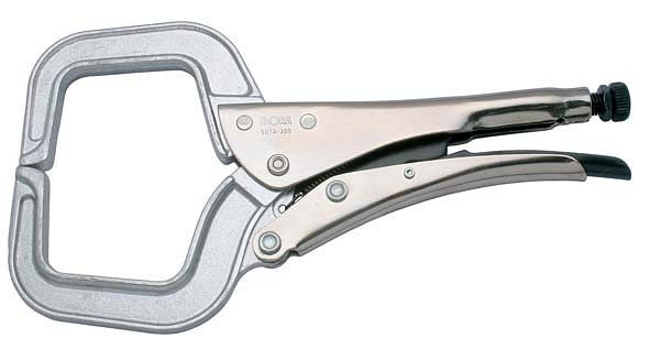 Pince multiprise en aluminium ELORA, forme C, différentes portées, 507A, envergure: 0-180 mm, 0507203603000