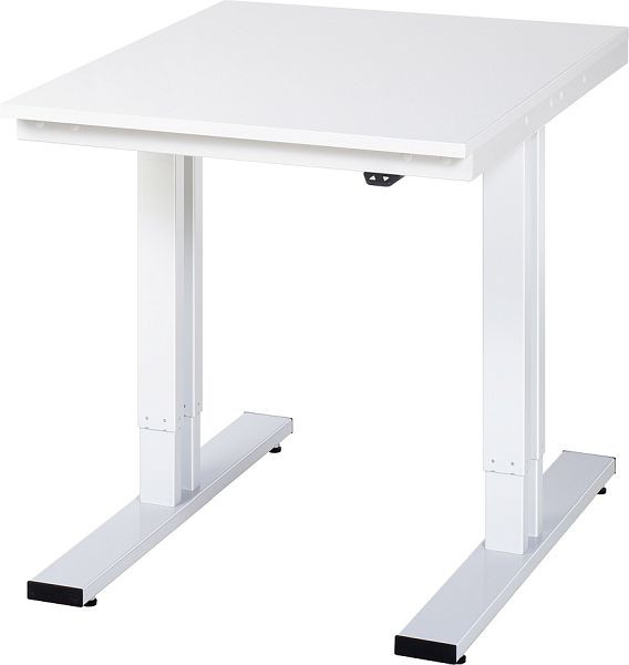 Table de travail RAU série adlatus 300 (réglable électriquement en hauteur), plaque en mélamine, 750x720-1120x1000 mm, 08-WT-075-100-M