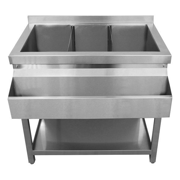 KuKoo Gastro Cocktail Station Bar en acier inoxydable, 24176