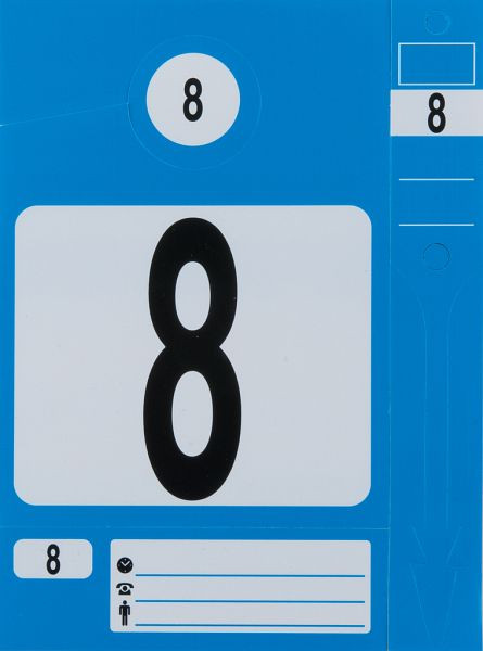 Jeu de porte-clés KS Tools, bleu, lot de 300, 500.8016