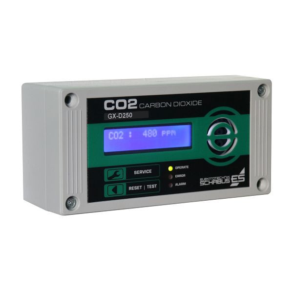 Alarme gaz Schabus GX-D250, capteur externe CO2, 300253